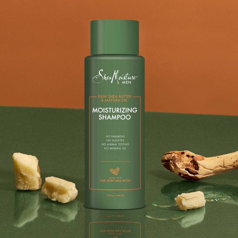 SheaMoisture Men Moisturizing Shampoo - Raw Shea Butter &#38; Mafura Oil - 15 fl oz, 5 of 16