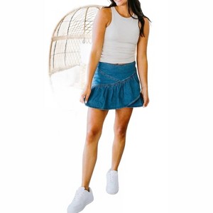 Women's Dolly Denim Skirt - ee:some - 1 of 4