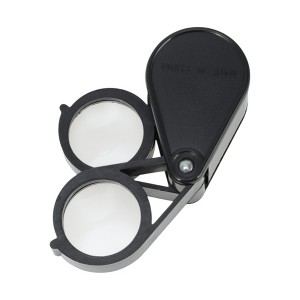 Unique Bargains Magnifier Dual Lens Teardrop Magnifier 10X Rotating ABS Acrylic Black 4.13"x1.46"x1.02" 1 Pc - 1 of 3