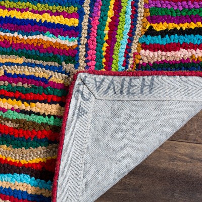 Handmade Multicolor Wool Tufted Accent Rug 2'3" x 4'