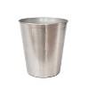 LunaLulinlk Wastebasket, Silver Hammered Finish - 4 of 4