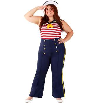HalloweenCostumes.com Women's Plus Size Perfect Pin Up Sailor Costume