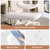Pinmoco Ergonomic Cross-Legged Swivel Chair, Adjustable PU Leather Meditation Chair - 3 of 4