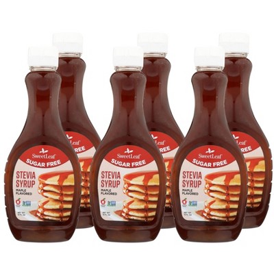 Sweet Leaf Sugar Free Maple Flavored Stevia Syrup - Case of 6/12 oz