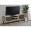 Coaster Allie Mid-Century Modern 2 Door Wood TV Stand for TVs up to 75" with Shelf Antique Pine/Gray - 2 of 4