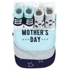 Hudson Baby Infant Boy Cotton Bib and Sock Set, Boy Mothers Day, One Size - 2 of 4