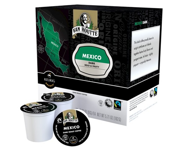 Van Houtte Mexico Dark Roast Coffee - Keurig K-Cup Pods - 18ct
