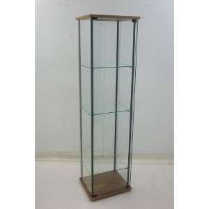 Coaster,Bellatrix 3-shelf Clear Glass Curio Cabinet Mango : Target