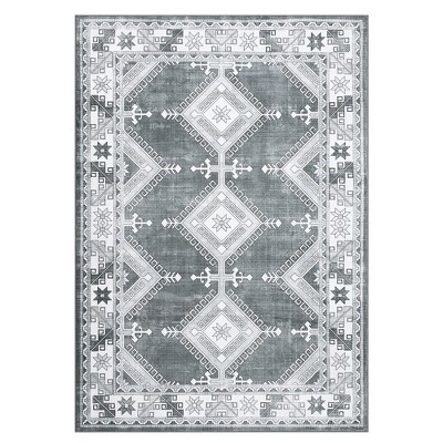 Area Rug Living Room Rug Moroccan Rug Soft Rugs Non-Slip Rubber Backing Boho Vintage Carpet for Bedroom Dining Nursery Home Office