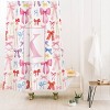 Deny Designs April Lane Art Bows Monogram Shower Curtain - 2 of 3