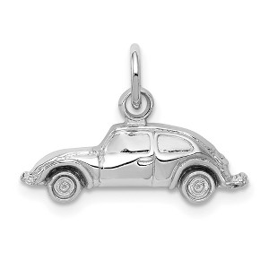 Black Bow Jewelry 14k White Gold Polished Car Charm - 1 of 4