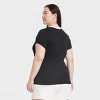 Women's Short Sleeve Ribbed T-Shirt - A New Day™ - 2 of 3