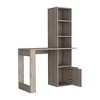 PAGED Computer Desk Morden Office Desk with 6 Open Storage Shelves Simple Writing Desk for Office, Study - 4 of 4