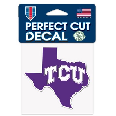 NCAA TCU Horned Frogs 4"x4" State Decal