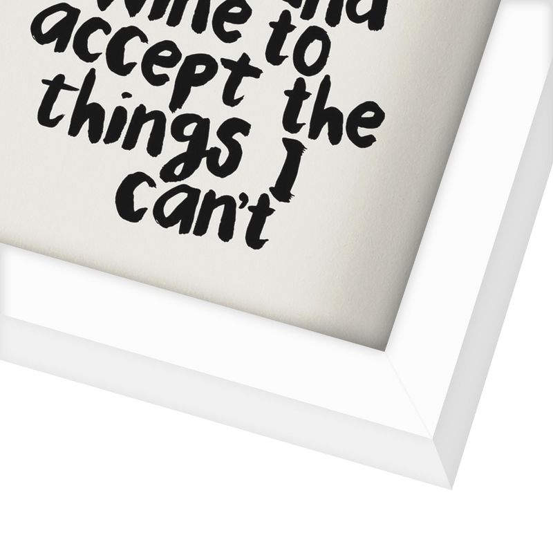 Americanflat Minimalist Motivational Give Me Coffee To Change The Things I Can And Wine By Motivated Type Shadow Box Framed Wall Art, 5 of 10