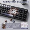 MaseiKar B68 Wireless Mechanical Keyboard,Tri-Mode BT5.0/2.4GHz/USB-C,Hot Swappable Creamy Typing Gasket Mounted,RGB Backlit - 4 of 4