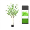 Artificial Enkianthus Tree,Realistic Texture Potted Faux Enkianthus Tree, Fake Potted Large Tree with Realistic Leaves & Trunks - 2 of 4