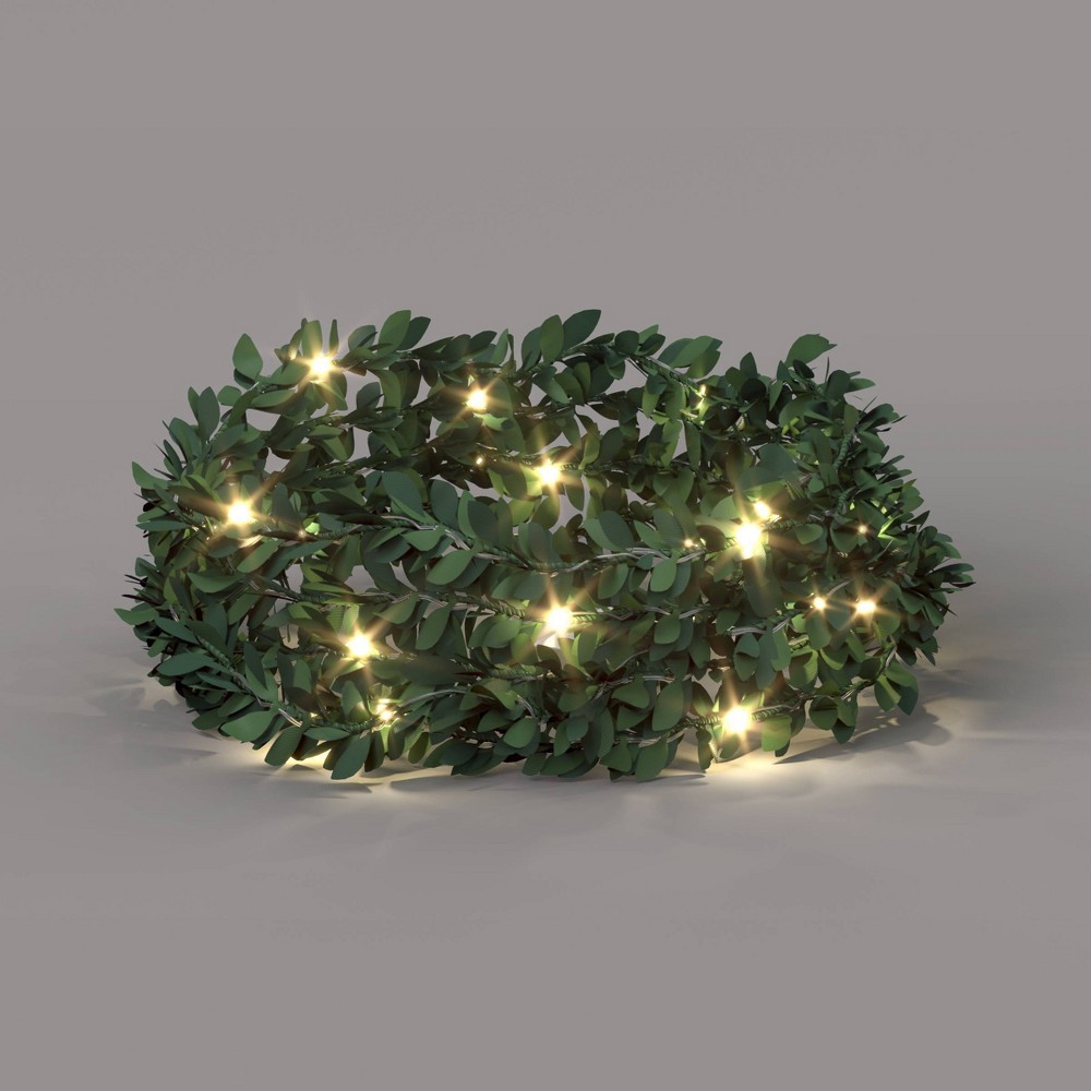 LED Mini Leaf String Light Warm White - Room Essentials