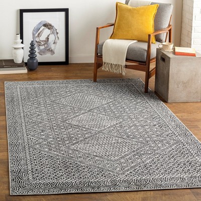 West Harrison Gray Hand-Knotted Round Wool Area Rug