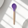 Unique Bargains Spoon Hand Wash Only Large Solid Spoon Silicone Wooden Handle 12.6" 1 Pc - 2 of 4