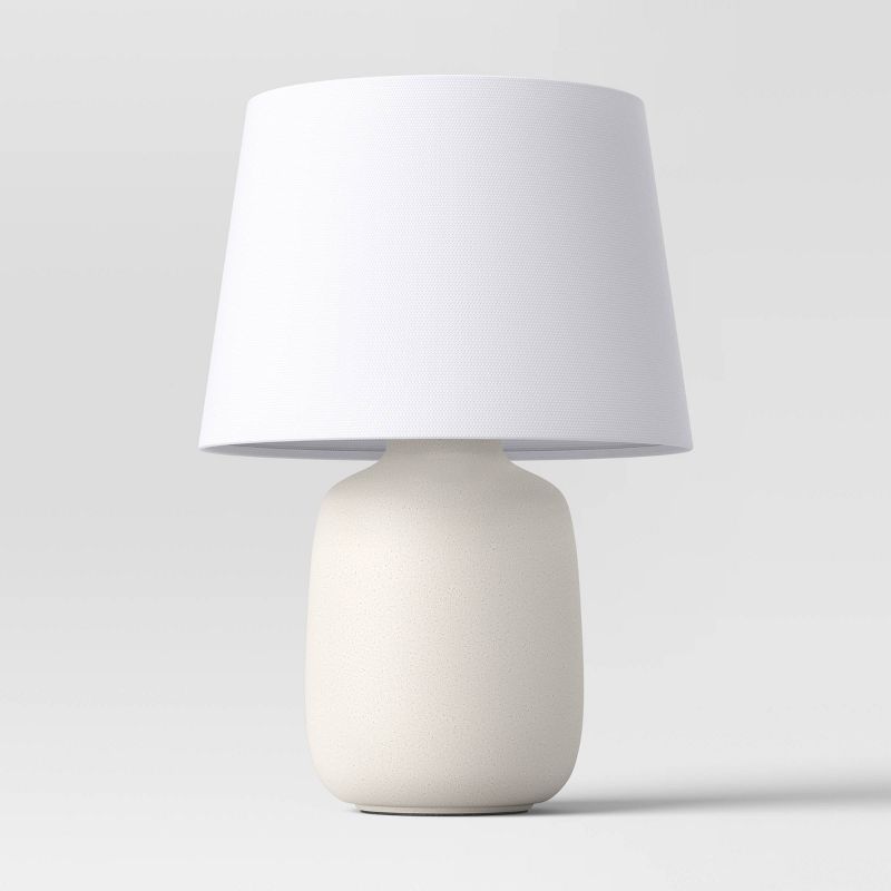 Linen Drum Lamp Shade White - Threshold&#153;, 1 of 10