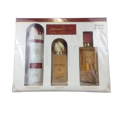Ana Abiyedh Rouge by Lattafa, 3 Piece Gift Set for Unisex