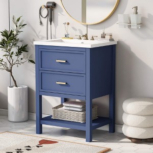 ORRD 24'' Bathroom Vanity with Sink and 2 Drawers - 1 of 4