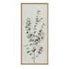 Kate and Laurel Sylvie Eucalyptus Botanical I Framed Canvas by The Creative Bunch Studio, 18x40, Natural - 2 of 4