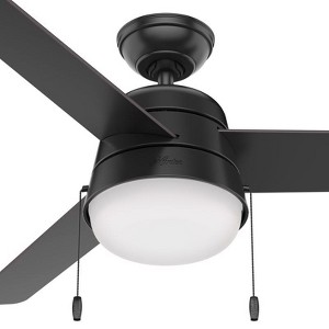 Hunter Aker 52 in. Matte Black LED Indoor and Outdoor Ceiling Fan - 1 of 1