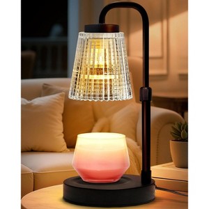 FAAYFIAN Adjustable Candle Warmer Lamp with Timer,Wood Base Metal Shade,Birthday Gifts for Women Mom - 1 of 4