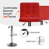 COMHOMA Bar Stools Set of 2/4,  Modern PU Leather Swivel Adjustable Counter Bar Stool - 4 of 4