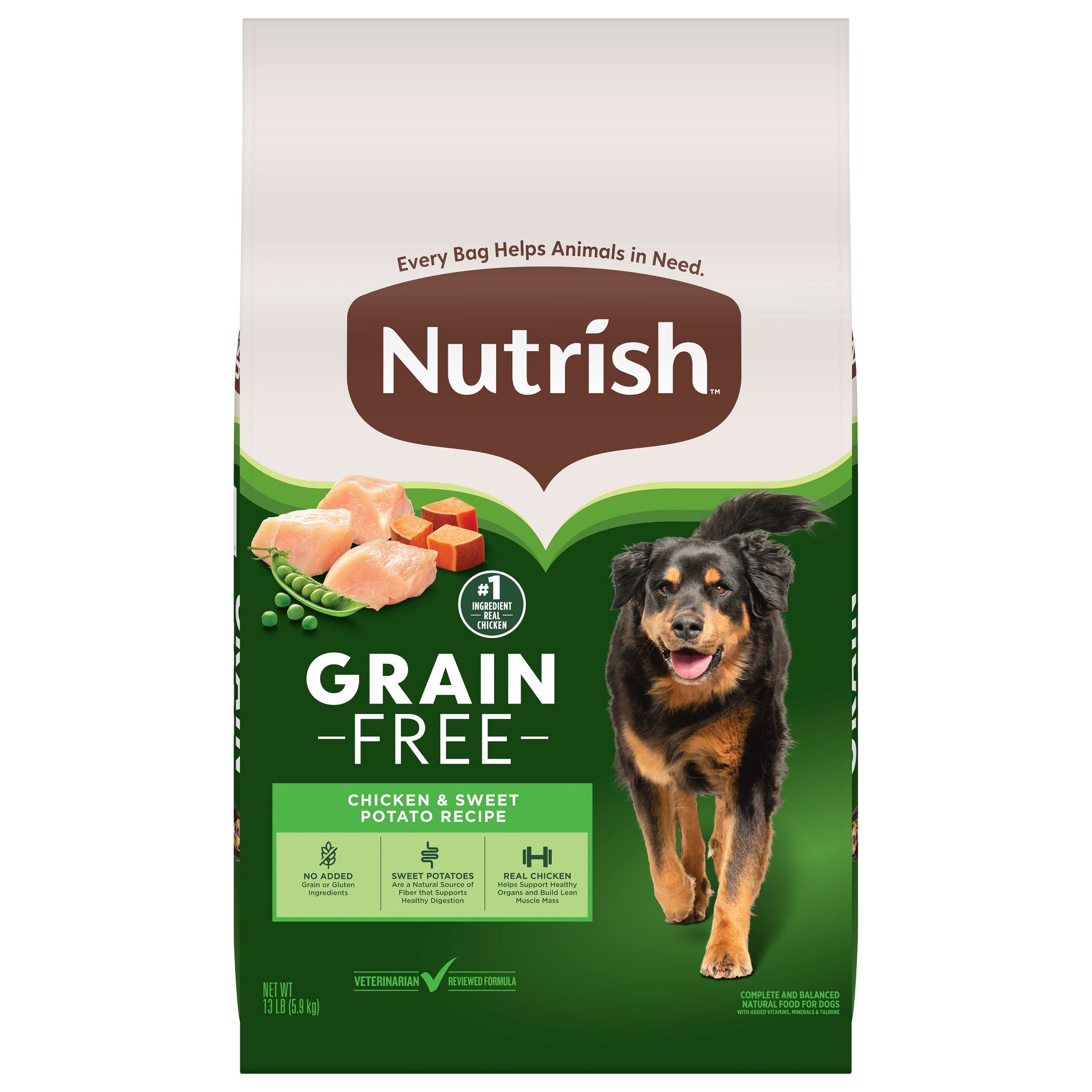 Nutrish Zero Grain Chicken & Sweet Potato Dry Dog Food