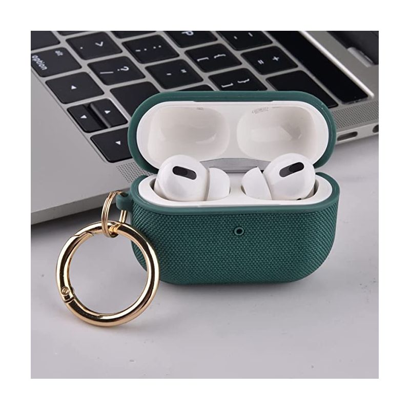 Worryfree Gadgets Case Compatible with Apple AirPods Pro Case Fabric & PC Cover Full Protective Pro Charging Case Skin Cover with Keychain, 3 of 7