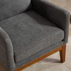 Grungis 26.18" Wide Modern Accent Chair,High Back Reading Chair with Wood Legs,Accent Chair for Bedroom,Reading Room,Office - 4 of 4