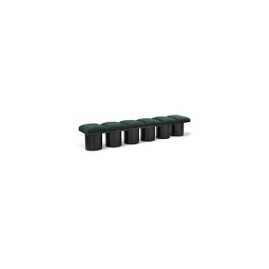 Meridian Furniture,Pavilion Boucle Fabric Bench - 1 of 4