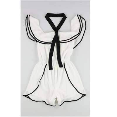 bar III Womens Bow Romper Jumpsuit