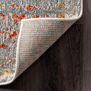 Nuloom Distressed Global Sarita Area Rug, Oval 6' 7" x 9', Gray - 1 of 4