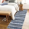 Washable Vintage Printed Rug Non Slip Low Pile Rug Soft Throw Floor Cover Foldable Indoor Carpet for Living Room Bedroom Playroom - 3 of 4