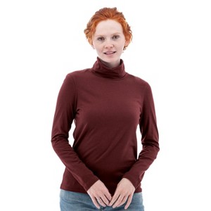 Old Ranch Brands Women's Mariela Organic Turtleneck - 1 of 4