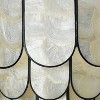 Storied Home 14" Round 4-Tier Capiz and Metal Flush Mount Ceiling Light - 2 of 4