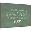 Amanti Art Green Christmas IV by Becky Thorns Canvas Wall Art Print Framed 33-in. x 23-in. - 2 of 4