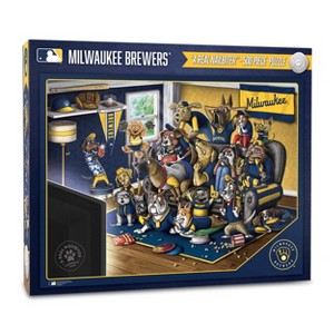 MLB Milwaukee Brewers Purebred Fans 'A Real Nailbiter' Puzzle - 500pc - 1 of 3