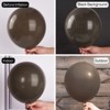 PartyWoo Balloons Dark Brown Boho Matte 18 12 10 5 Inch 100 pcs - 3 of 4