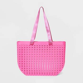 Basket Weave Woven Tote Handbag - Shade & Shore™