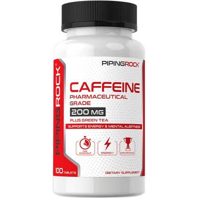 Piping Rock Caffeine 200mg | 100 Tablets
