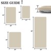 Inhand Memory Foam Bath Mat - Soft Absorbent Velvet with Non-Slip Backing, Machine Washable - 2 of 4