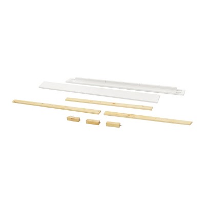 Warm White Pinewood Full Size Bed Conversion Kit