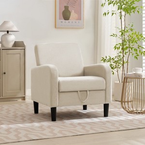 Hyleory Corduroy Upholstered Armchair with Hidden Storage, Modern Lounge Accent Chair - 1 of 4