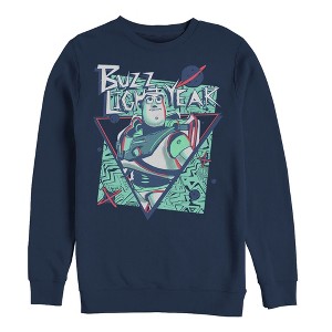 Men's Toy Story Buzz Lightyear Retro Sweatshirt - 1 of 3