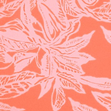 orange/peach etched leaves